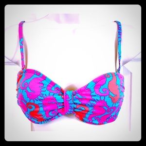 🦋 Lilly Pulitzer seahorse Top🔥 bathing suit 🌴